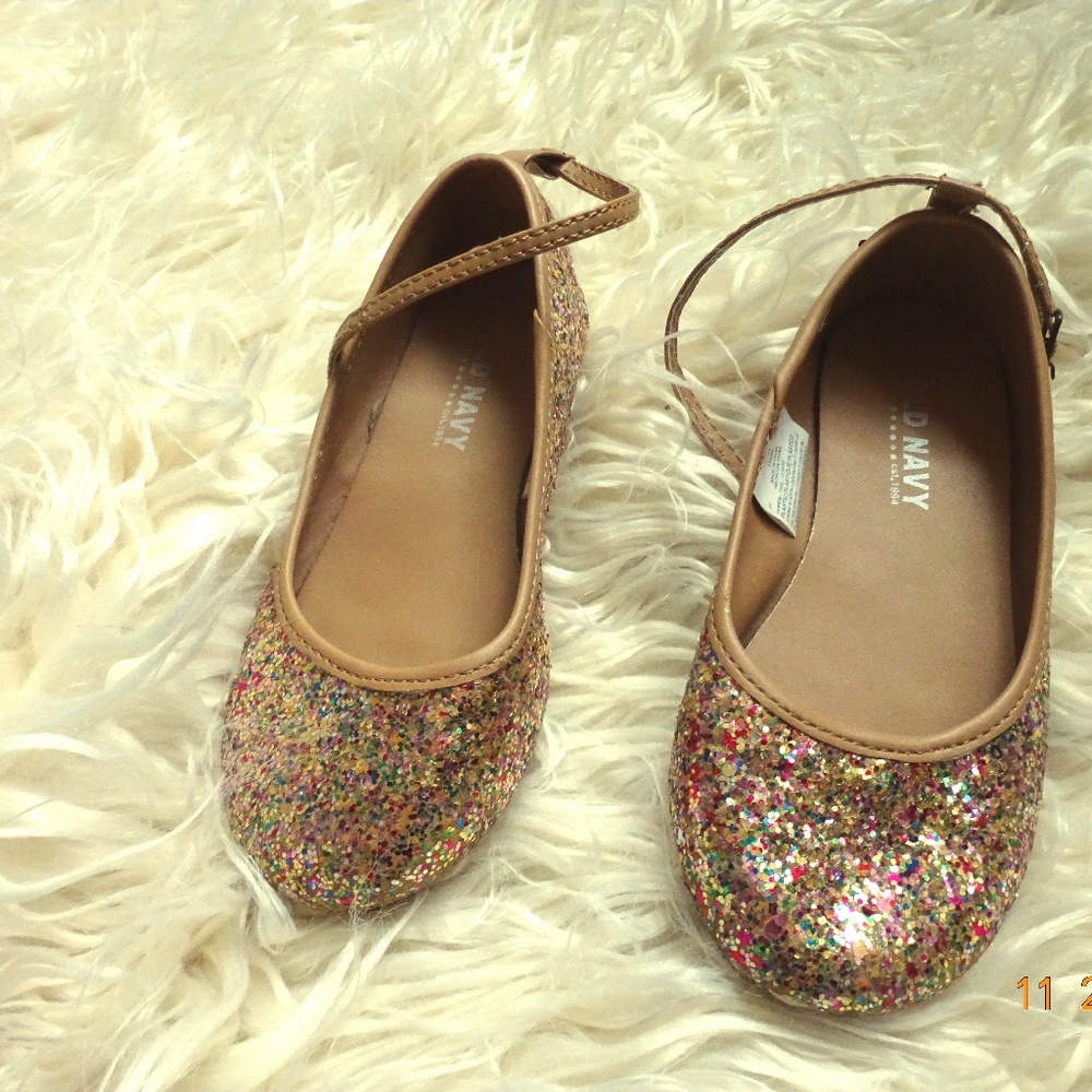 Old navy Girls Glitter Ballet flats